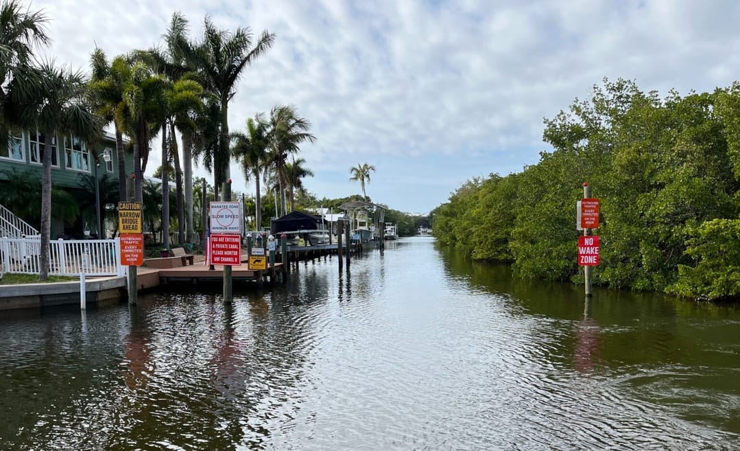 Florida canal fishing