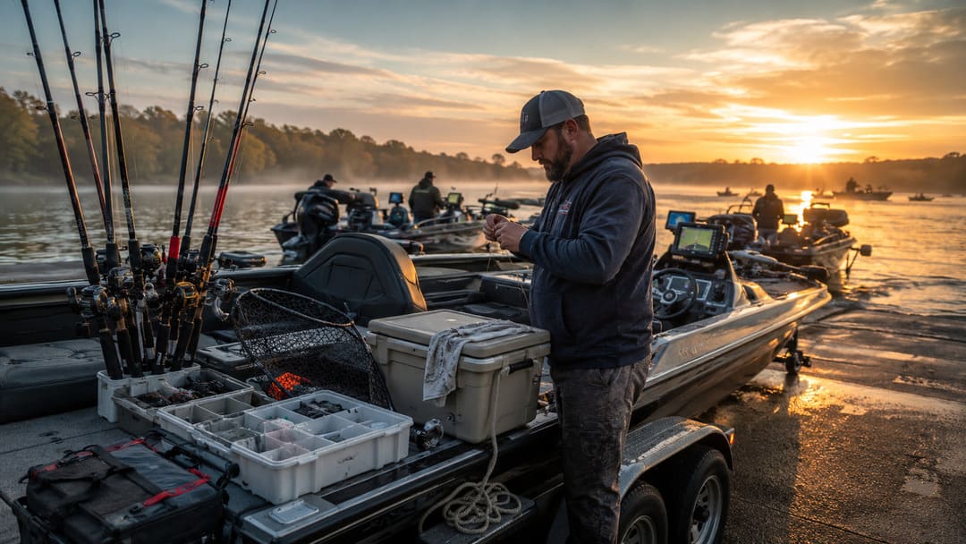 preparing boat