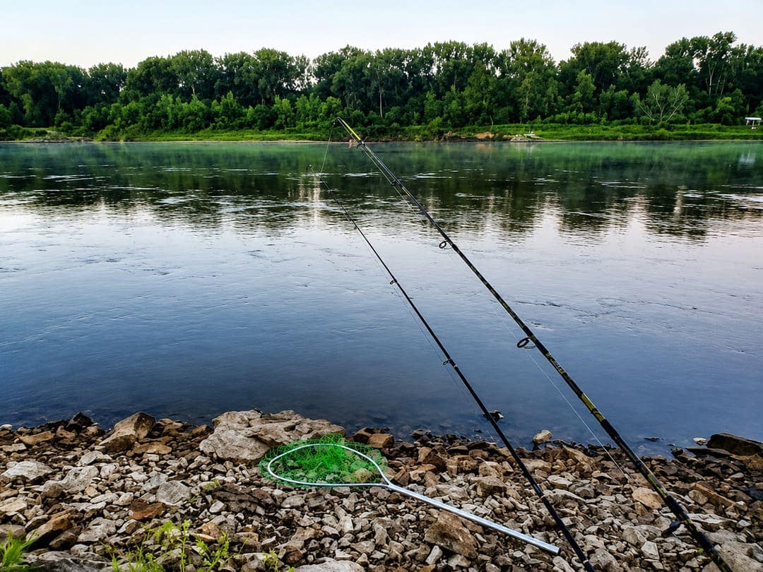 bank fishing at shore