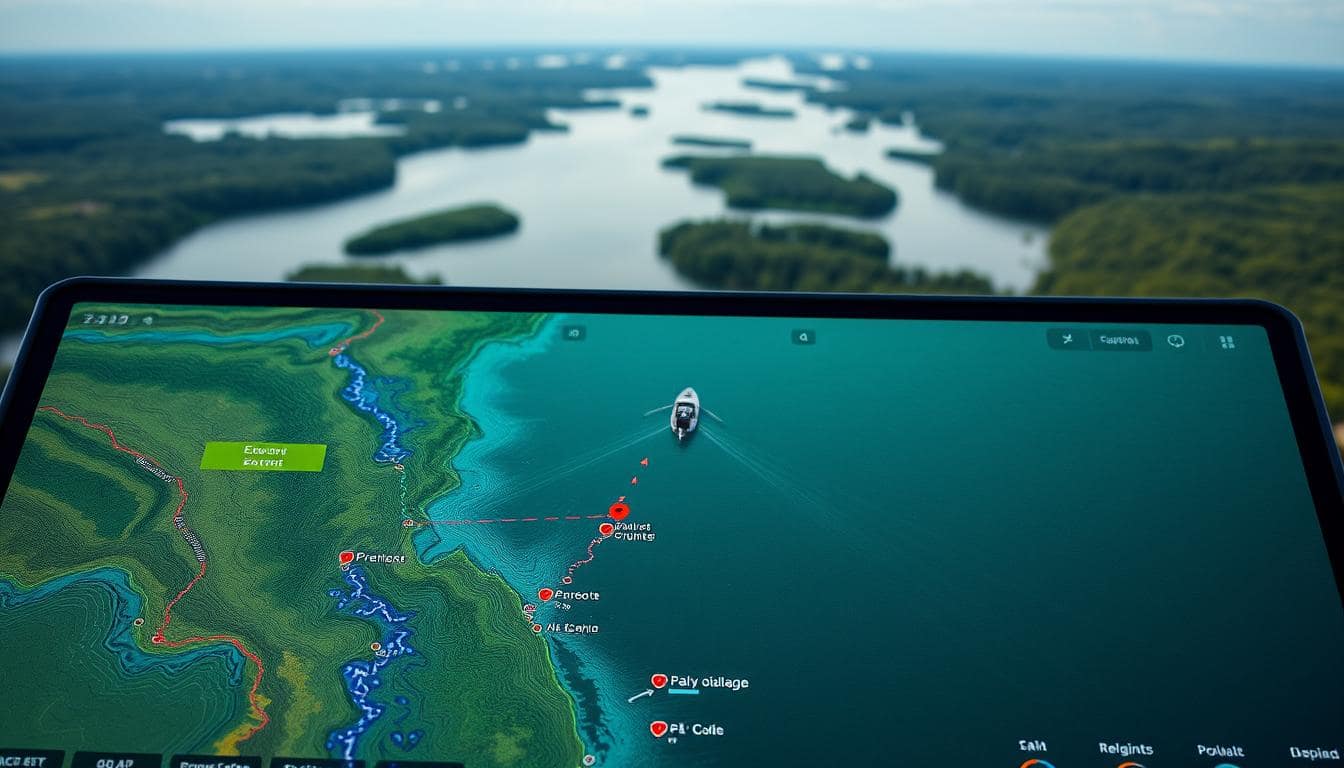 fishing gps mapping