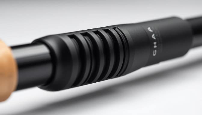 A close-up view of an ergonomic fishing rod handle, showcasing its thoughtful design. The handle is crafted from a durable, high-quality material, with strategically placed grooves and contours that comfortably fit the user's hand. Soft, textured grips along the sides provide a secure and slip-resistant hold, even in wet conditions. The handle's sleek, minimalist aesthetic seamlessly blends form and function, highlighting the advanced techniques and materials used in its construction. Crisp, even lighting accentuates the handle's intricate details and smooth surfaces, creating a compelling visual that underscores the importance of ergonomics in high-performance fishing equipment. A close-up view of an ergonomic fishing rod handle, showcasing its thoughtful design. The handle is crafted from a durable, high-quality material, with strategically placed grooves and contours that comfortably fit the user's hand. Soft, textured grips along the sides provide a secure and slip-resistant hold, even in wet conditions. The handle's sleek, minimalist aesthetic seamlessly blends form and function, highlighting the advanced techniques and materials used in its construction. Crisp, even lighting accentuates the handle's intricate details and smooth surfaces, creating a compelling visual that underscores the importance of ergonomics in high-performance fishing equipment.
